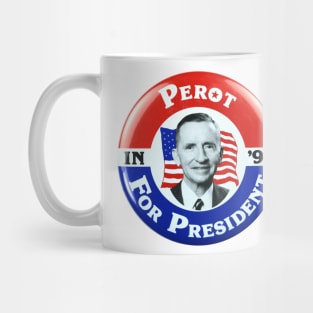 Ross Perot 1992 Presidential Campaign Button Mug